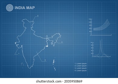 2,240 India blue outline map Images, Stock Photos & Vectors | Shutterstock