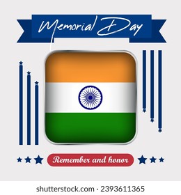Ilustración vectorial del Día Conmemorativo de la India