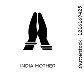 India Mother icon. India Mother symbol design from India collection. Simple element vector illustration on white background.