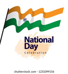 India National Day Celebration Vector Template Design Illustration