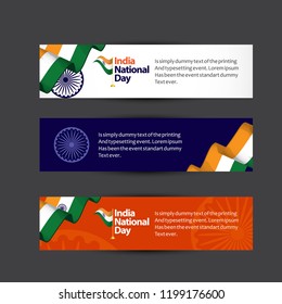 India National Day Vector Template Design Illustration