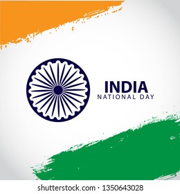 India national Day Vector Template