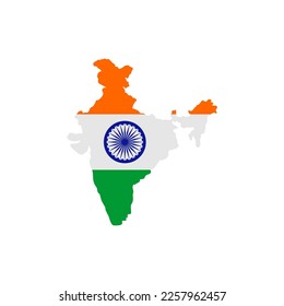 India national flags icon set, India independence day icon set vector sign symbol