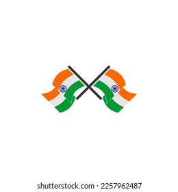 India national flags icon set, India independence day icon set vector sign symbol