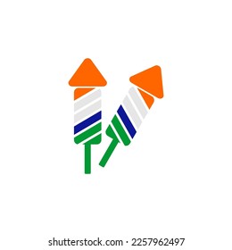 India national flags icon set, India independence day icon set vector sign symbol