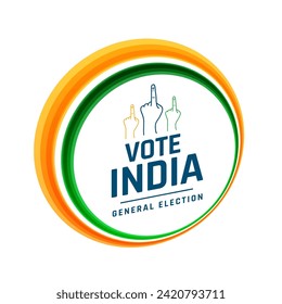 india national voters flinger background celebrate democracy vector