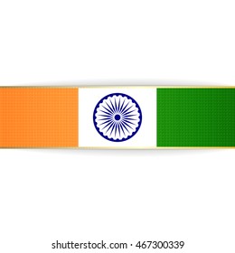 India patriotic Badge and Ribbon