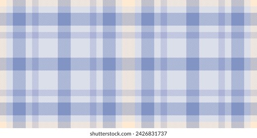 India vector a cuadros sin fisuras, fondo libre de la comprobación del modelo. Textura de tela de lujo de tela de tela escocesa en color blanco y azul.