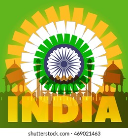 India Poster Concept. Vector EPS10