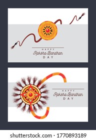 India Raksha Bandhan flowers decoration frame vector illustration design