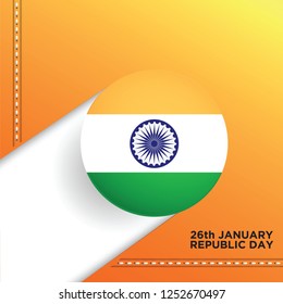 India Republic Day Background. Vector Illustration Eps 10