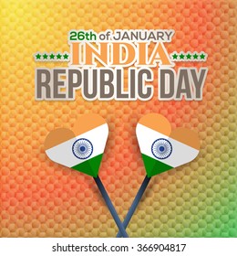 India Republic Day Concept Background, Greeting Card Design