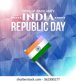 India Republic Day Concept Polygonal Background