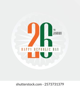 India Republic Day Minimal Poster Design 
