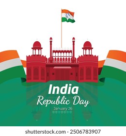 India Republic Day post Design Vector Illustration