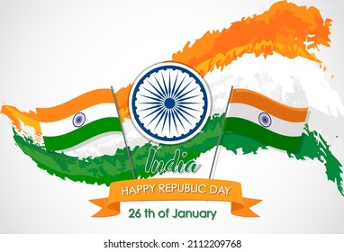 India Republic Day poster design illustration