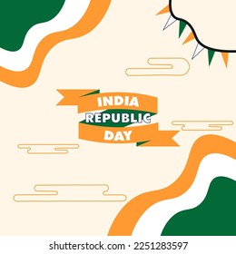 INDIA REPUBLIC DAY SIMPLE DESIGN