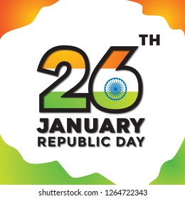 India republic day text background