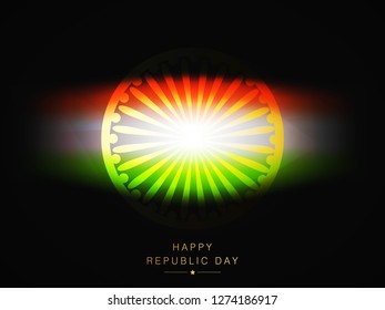 India Republic Day Tri Color Abstract Background. 26th January.