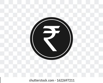 India rupee icon. Vector illustration, flat design