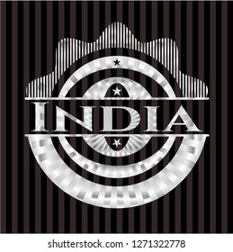 India silver badge or emblem