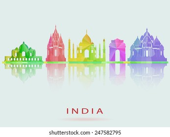 India skyline. Vector illustration. eps10