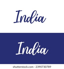 india symbol, creative india text