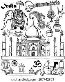 India symbols set