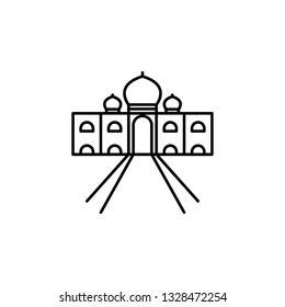 India, Taj Mahal icon. Element of India culture icon. Thin line icon for website design and development, app development. Premium icon