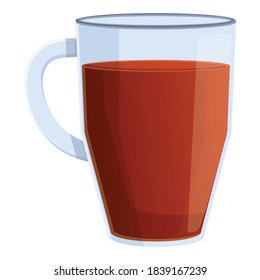 India tea cup icon. Cartoon of india tea cup vector icon for web design isolated on white background