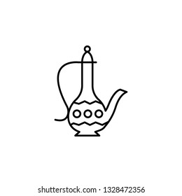India, tea pot icon. Element of India culture icon. Thin line icon for website design and development, app development. Premium icon