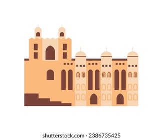 india traditional building monument illustration