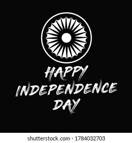 India typhography tshirt design with ashok chakra vector graphic design.