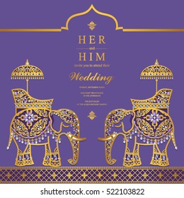 India wedding card.