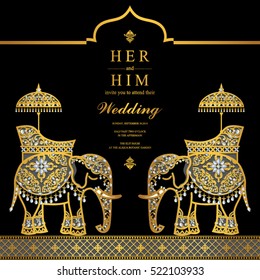 India wedding card.