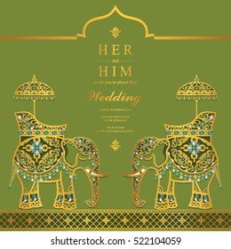 India wedding card.