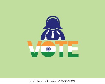 India Woman Politician Voting