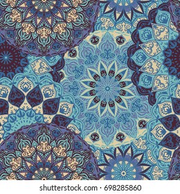 Indian abstract mandala pattern.Boho and gypsy style. Ethnic ornament. Hand - drawn background.
