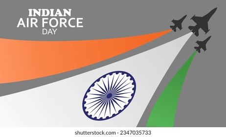 Indian Air Force Day celebration background, 8 October