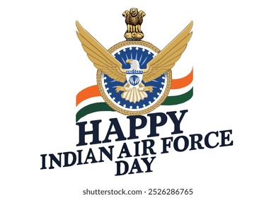 indian air force day vector illustration 