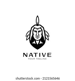 Indian Apache Logo Design Template