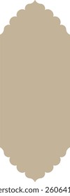 Indian Arch Decorative Frame Design Element