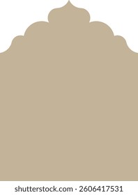 Indian Arch Decorative Frame Design Element