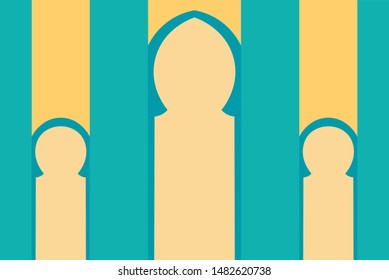 Indian architecture background vector art