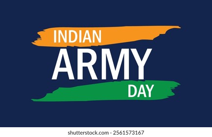 Indian army day 15 January social media post. celebration background, banner with Indian flag . vector illustration.  EPS 10