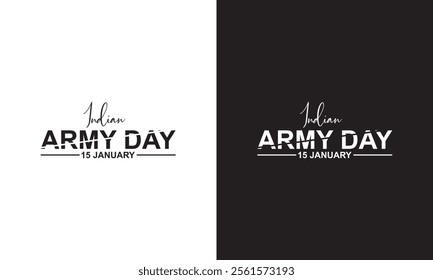 Indian army day 15 January on background banner or header with text . Vector illustration. EPS 10