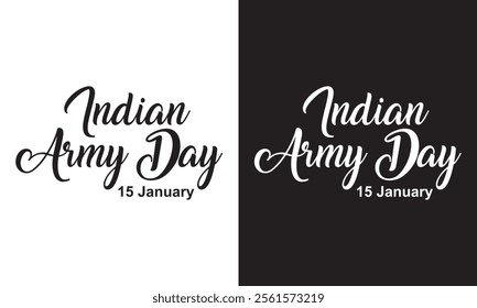 Indian army day 15 January on background banner or header with text . Vector illustration. EPS 10