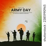Indian Army Day. Indian Army Day Creative Design For Social Media Post.