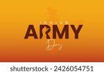 Indian Army Day. Indian Army Day Creative Design. 3D Illustration