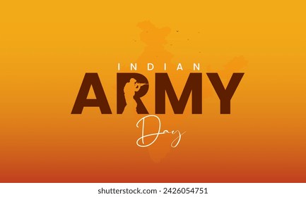 Indian Army Day. Indian Army Day Creative Design. 3D Illustration